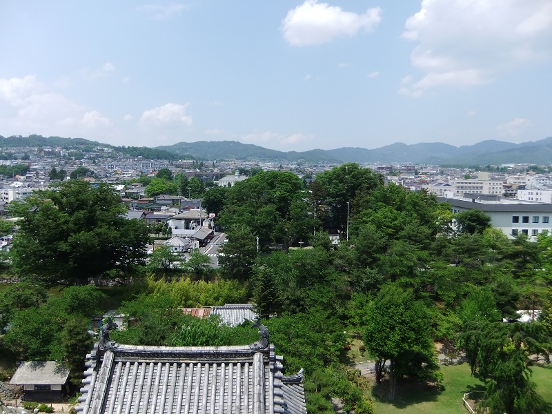 松本城天守からの眺め